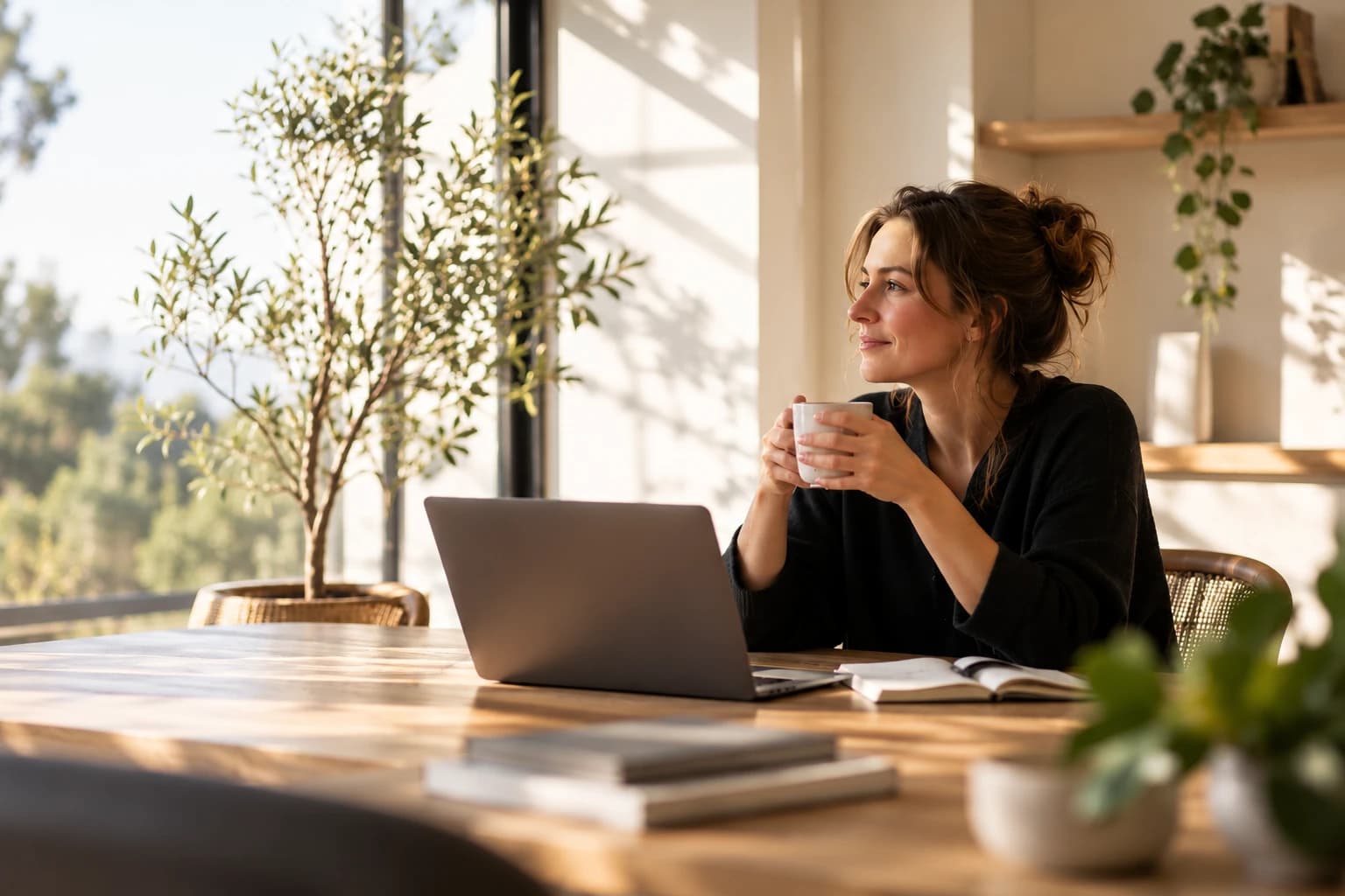 A calm professional workspace for collaborative business conversations